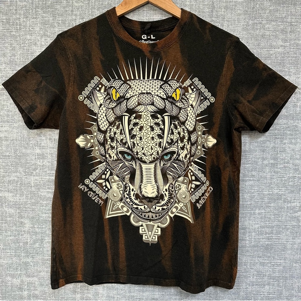 Ay Guey Jab Cobra Custom Bleach Dyed Tee